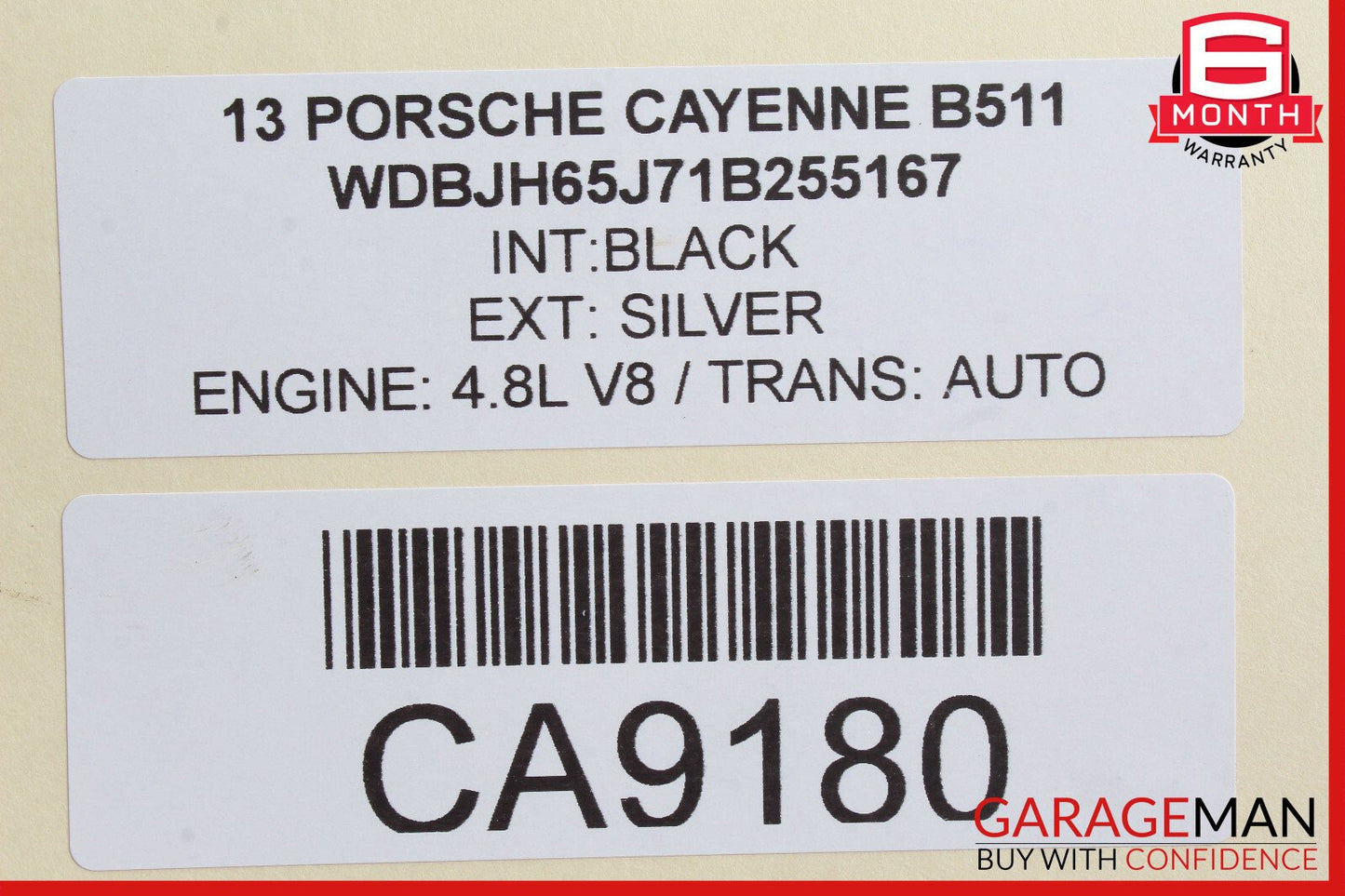 11-14 Porsche Cayenne 958 Power Brake Booster Master Cylinder Reservoir Assembly