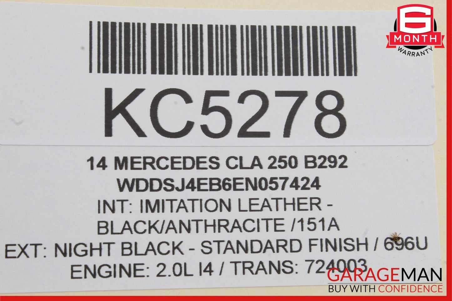 14-18 Mercedes W117 CLA250 Rear Right Side Door Lock Latch Actuator OEM