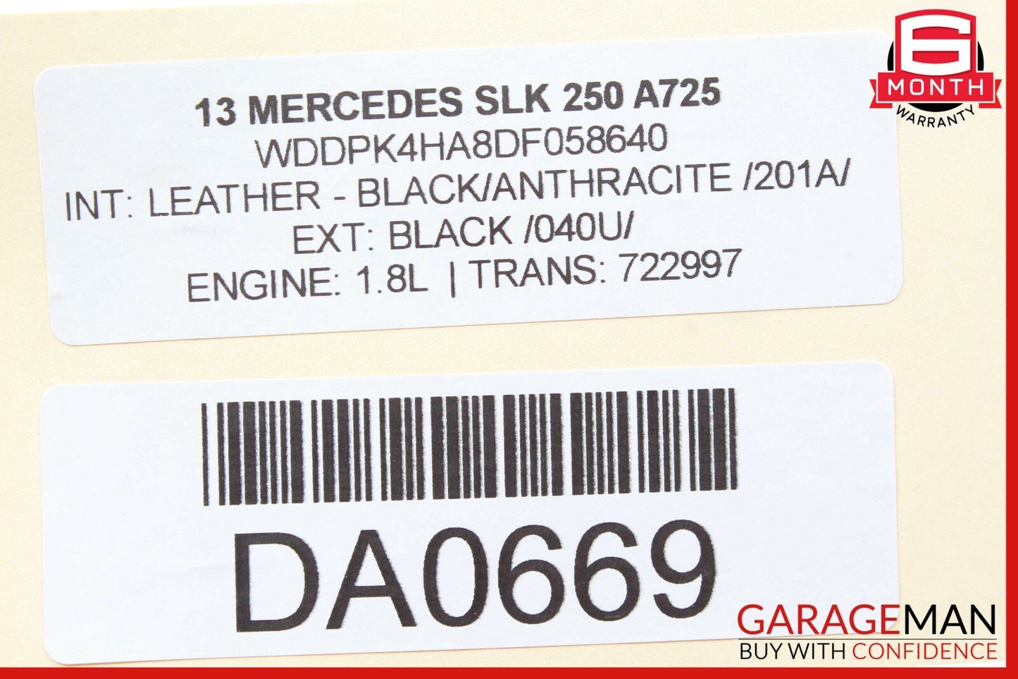 08-20 Mercedes R172 SLK250 C300 Front Right Passenger Side Seat Control Module
