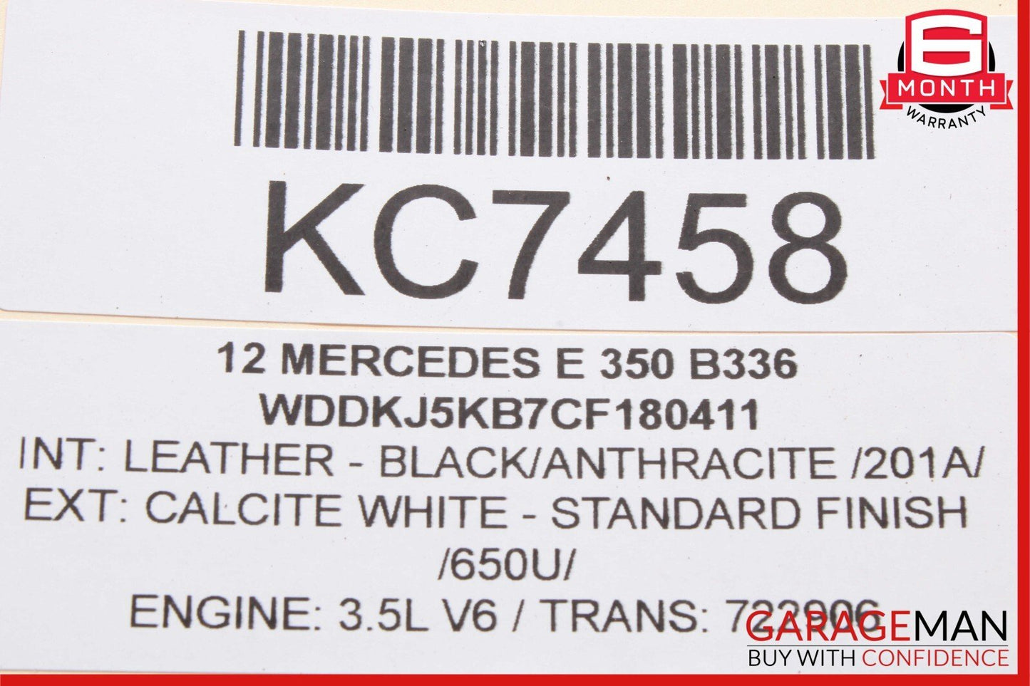 12-15 Mercedes W204 C350 GLK350 E350 ECU ECM Engine Control Module Unit