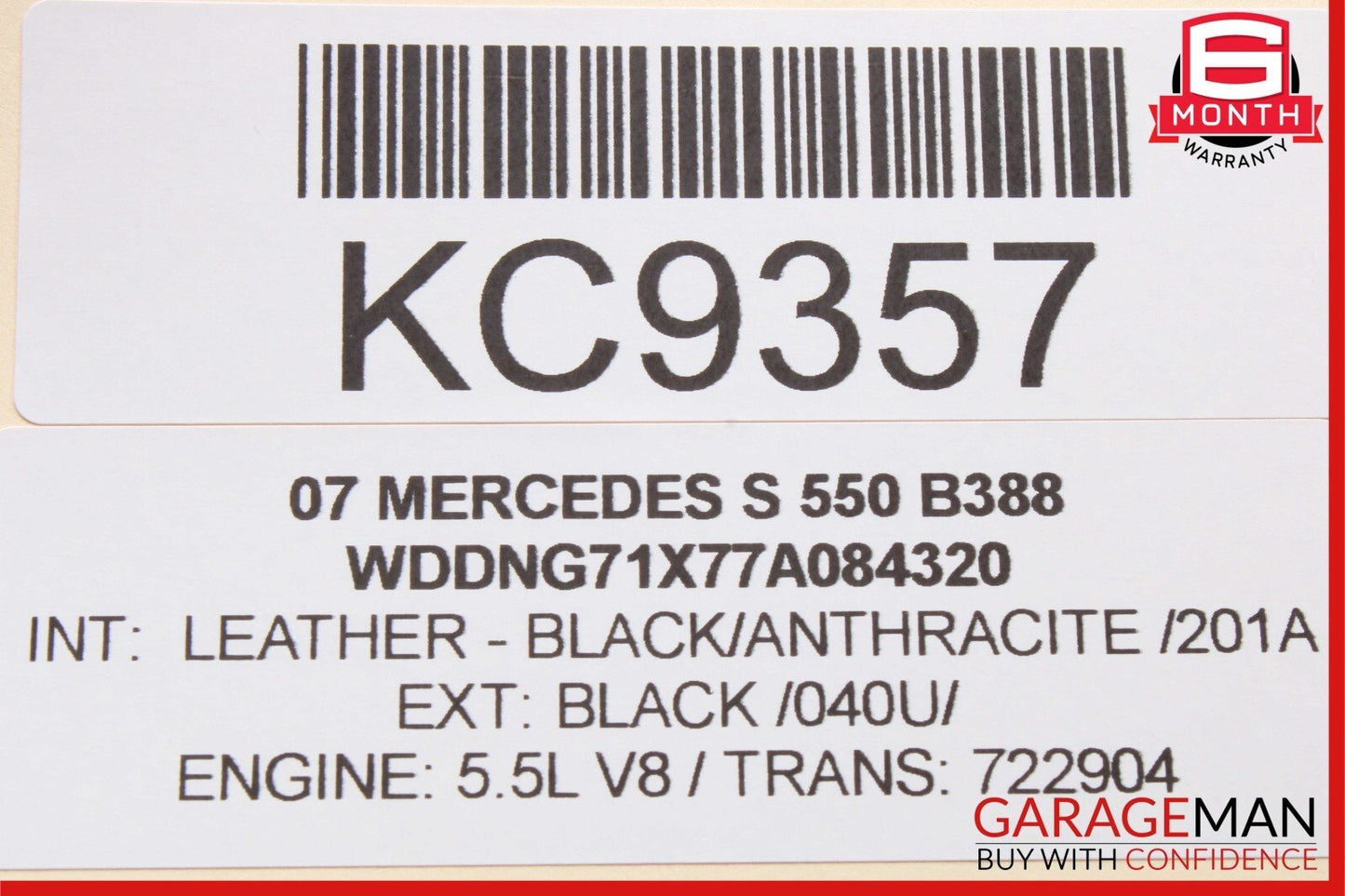 07-13 Mercedes W221 S550 Rear Right Side Exterior Door Handle Keyless Go OEM