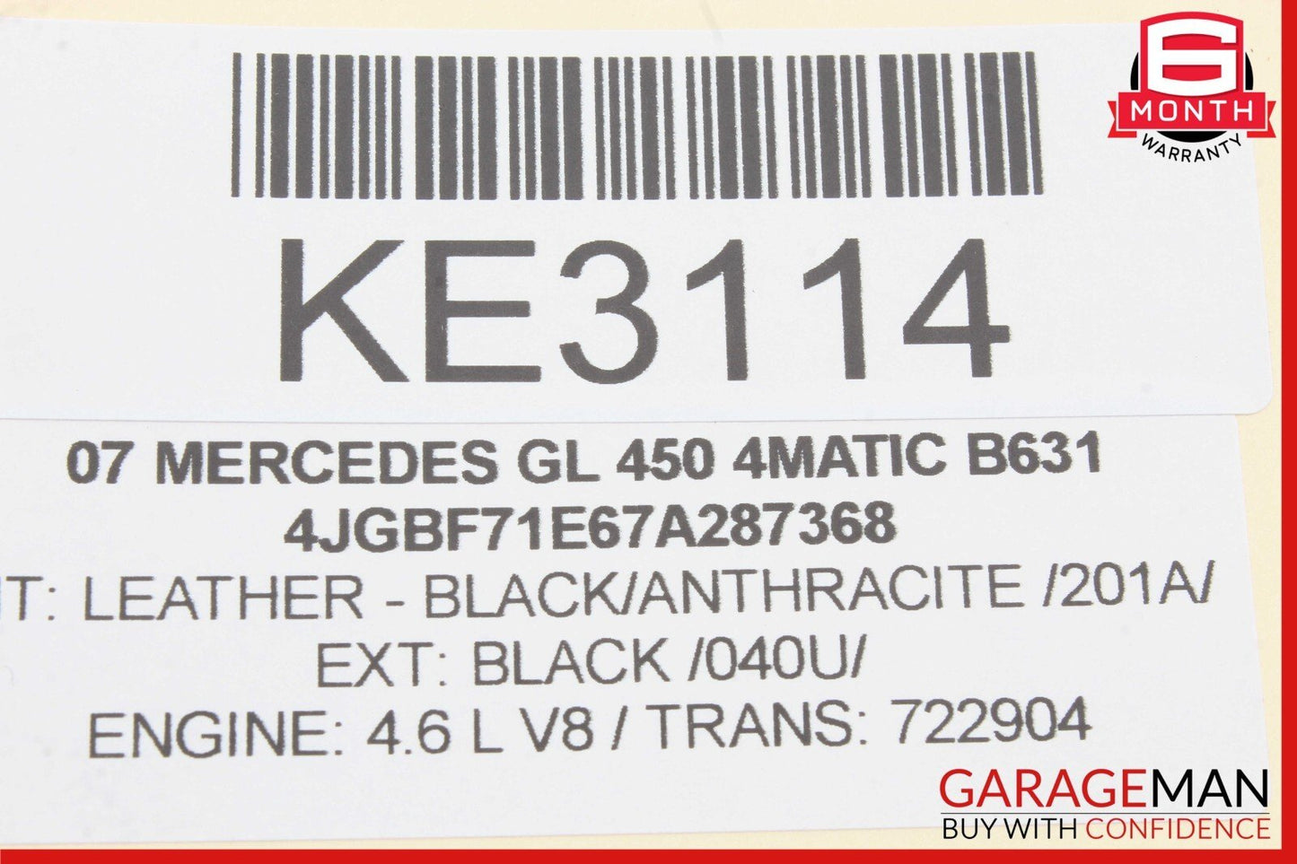 06-13 Mercedes X164 GL450 GL550 Rear Trunk Tailgate Lock Latch Actuator OEM