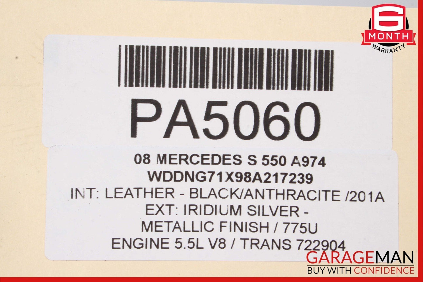 07-09 Mercedes W221 S450 S550 AMG Sport Rear Exhaust Muffler Tips Set of 2 Pc
