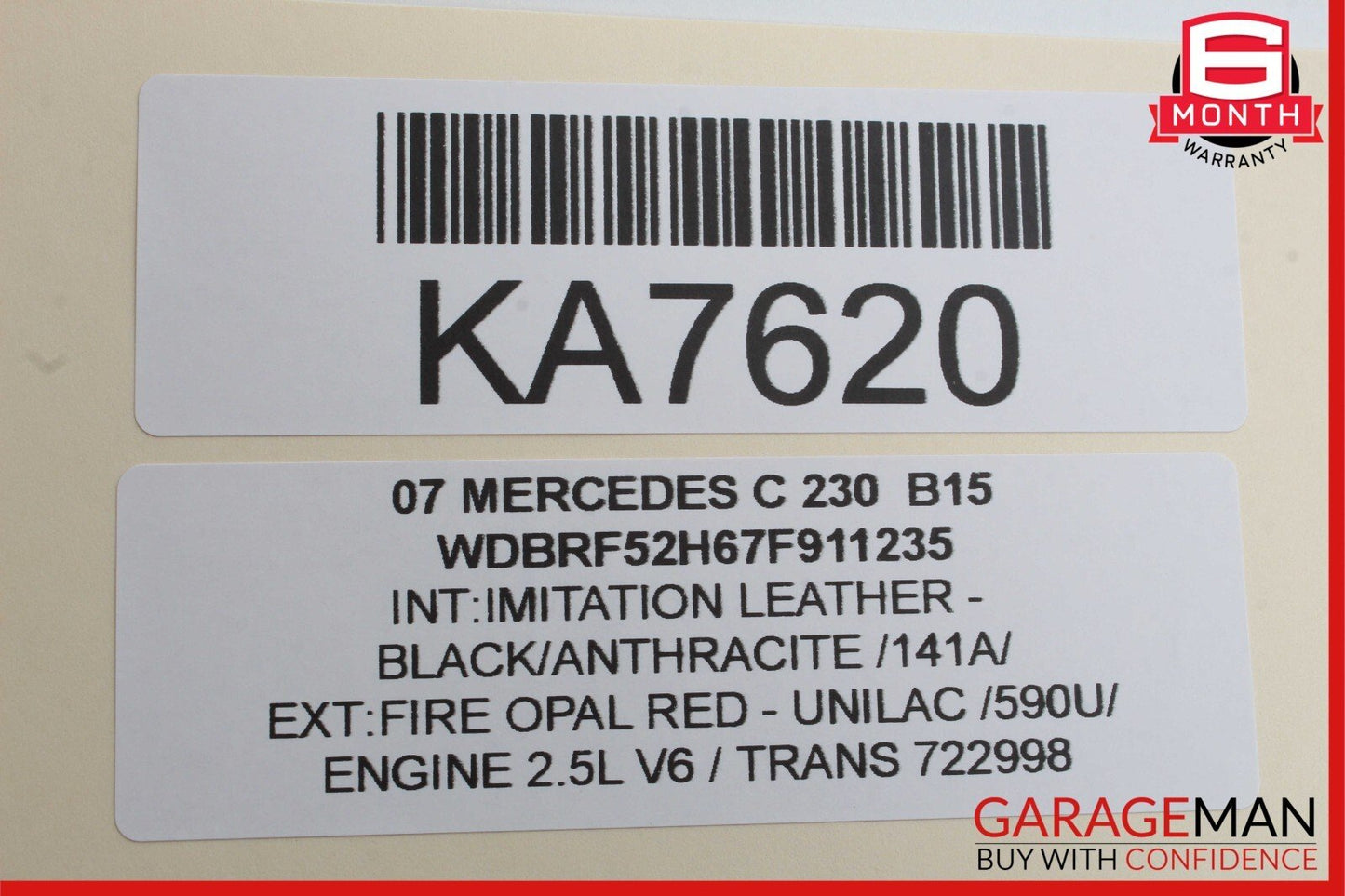 01-07 Mercedes W203 C230 C230 C55 AMG Rear Right Side Door Control Module Unit