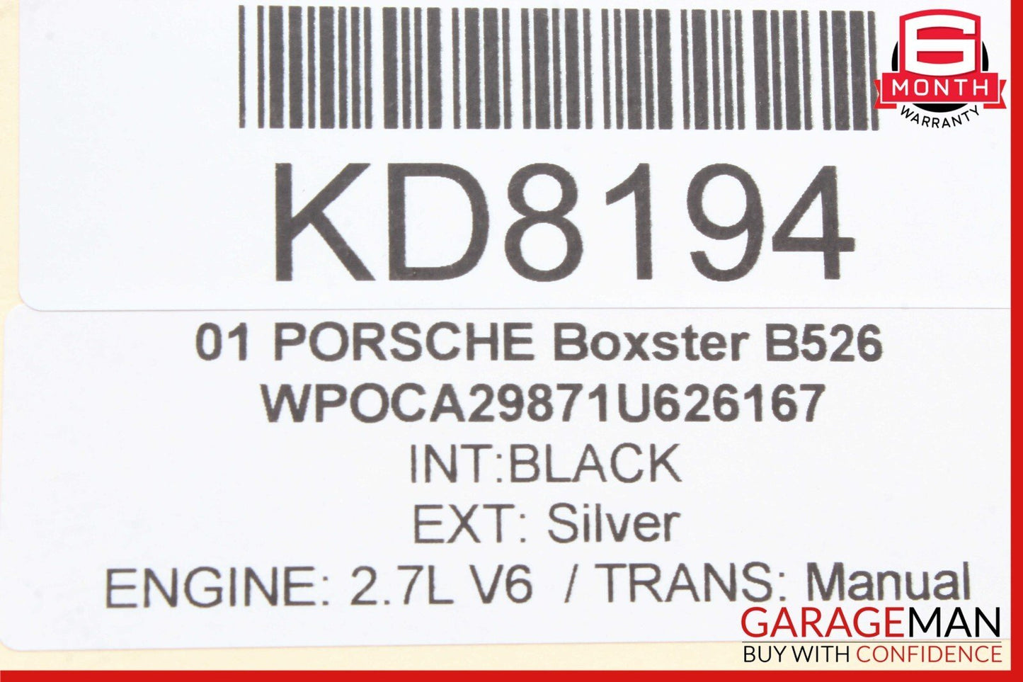 97-04 Porsche Boxster 986 Carrera 996 911 Rear Suspension Lower Control Arm