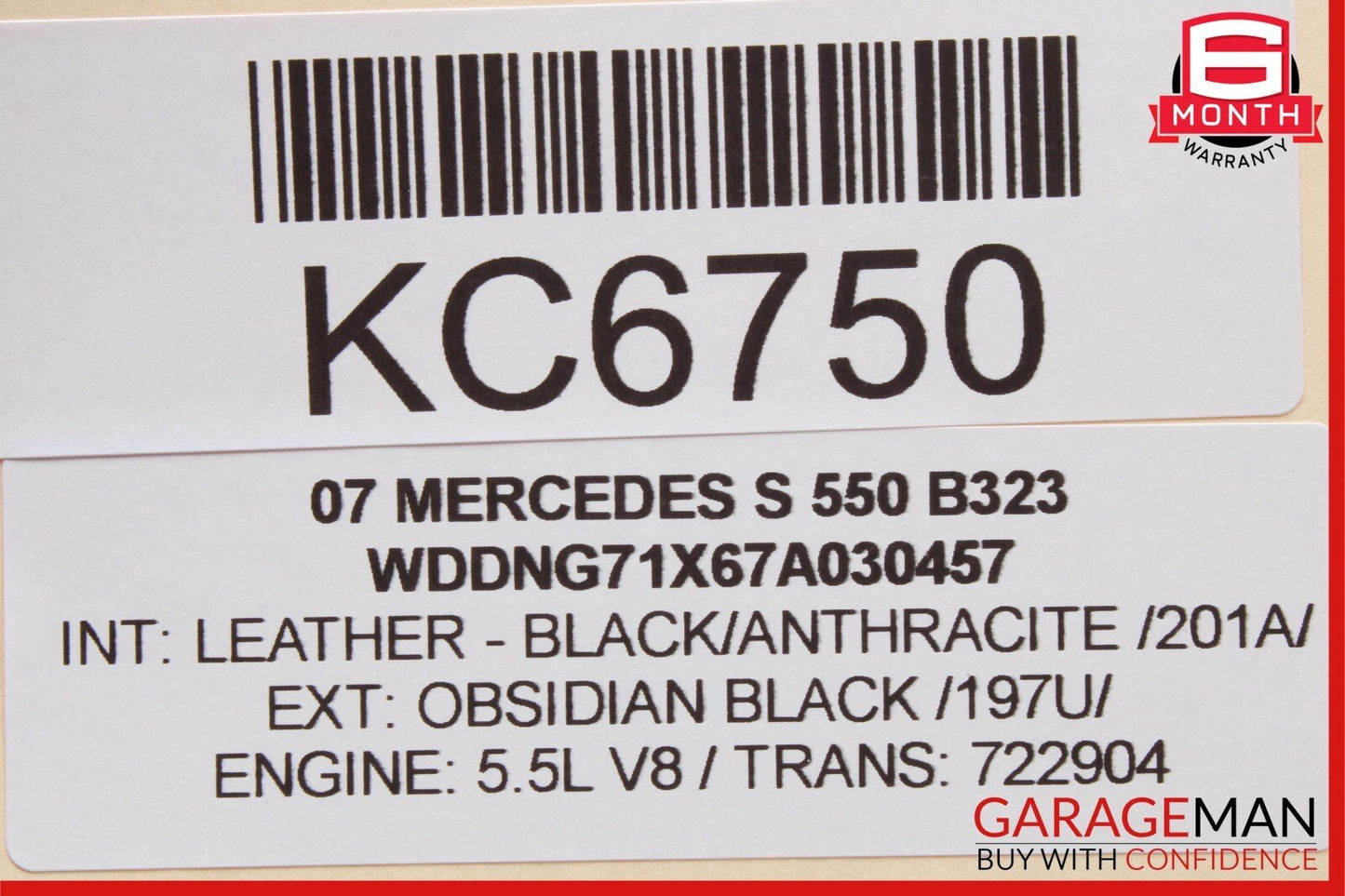 07-13 Mercedes W221 S550 S63 AMG Rear Right Side Window Regulator Motor OEM