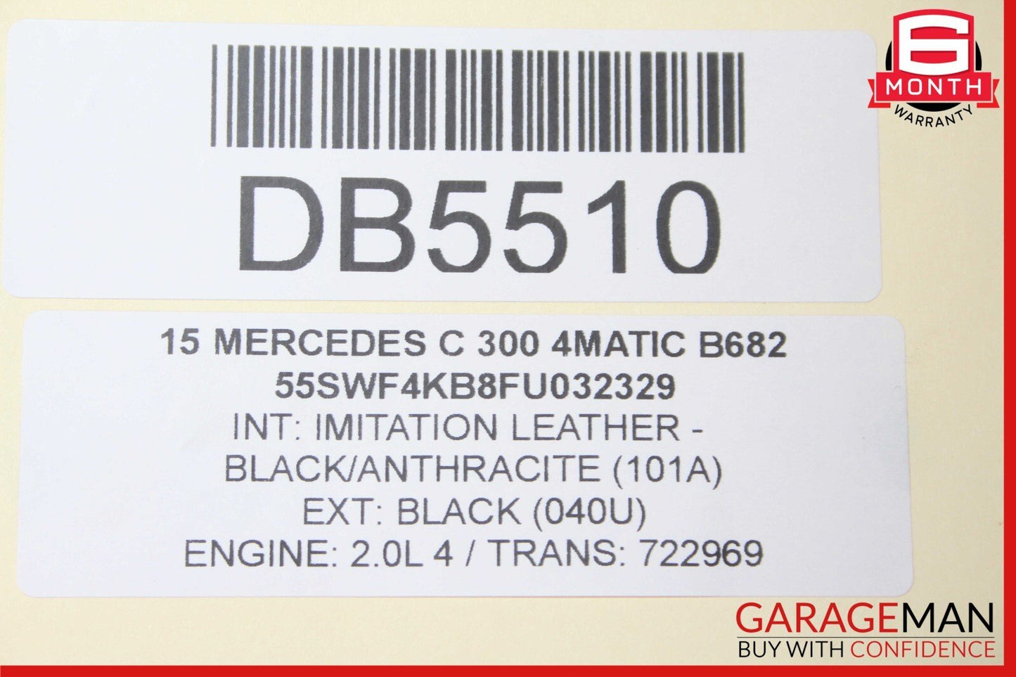 15-16 Mercedes W205 C300 C350e Front Left Side Interior Door Panel Trim Assy