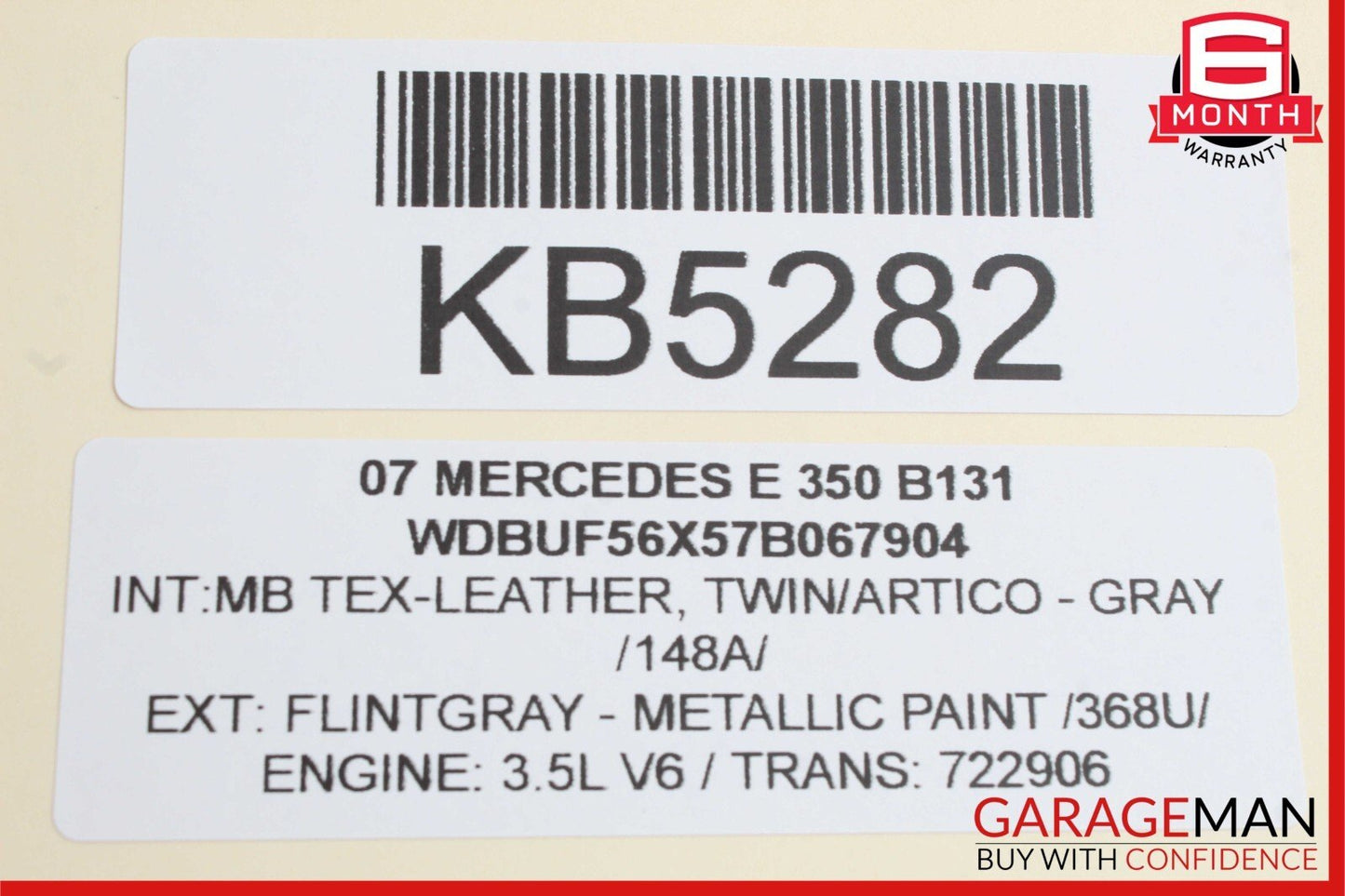 03-09 Mercedes W211 E320 E350 Rear Right Side Exterior Door Handle Flintgray