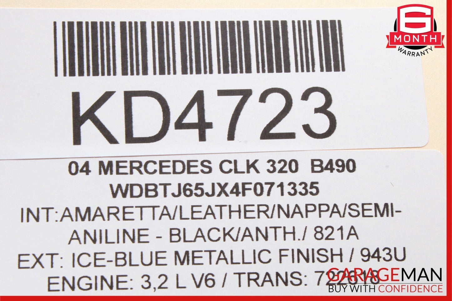 00-12 Mercedes W209 CLK320 CLK500 CL55 Front Right Side Window Regulator Motor