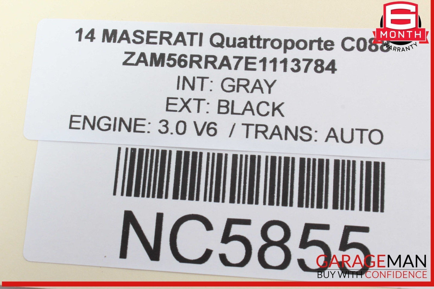 14-16 Maserati Quattroporte M156 Overhead Dome Light Lamp OEM
