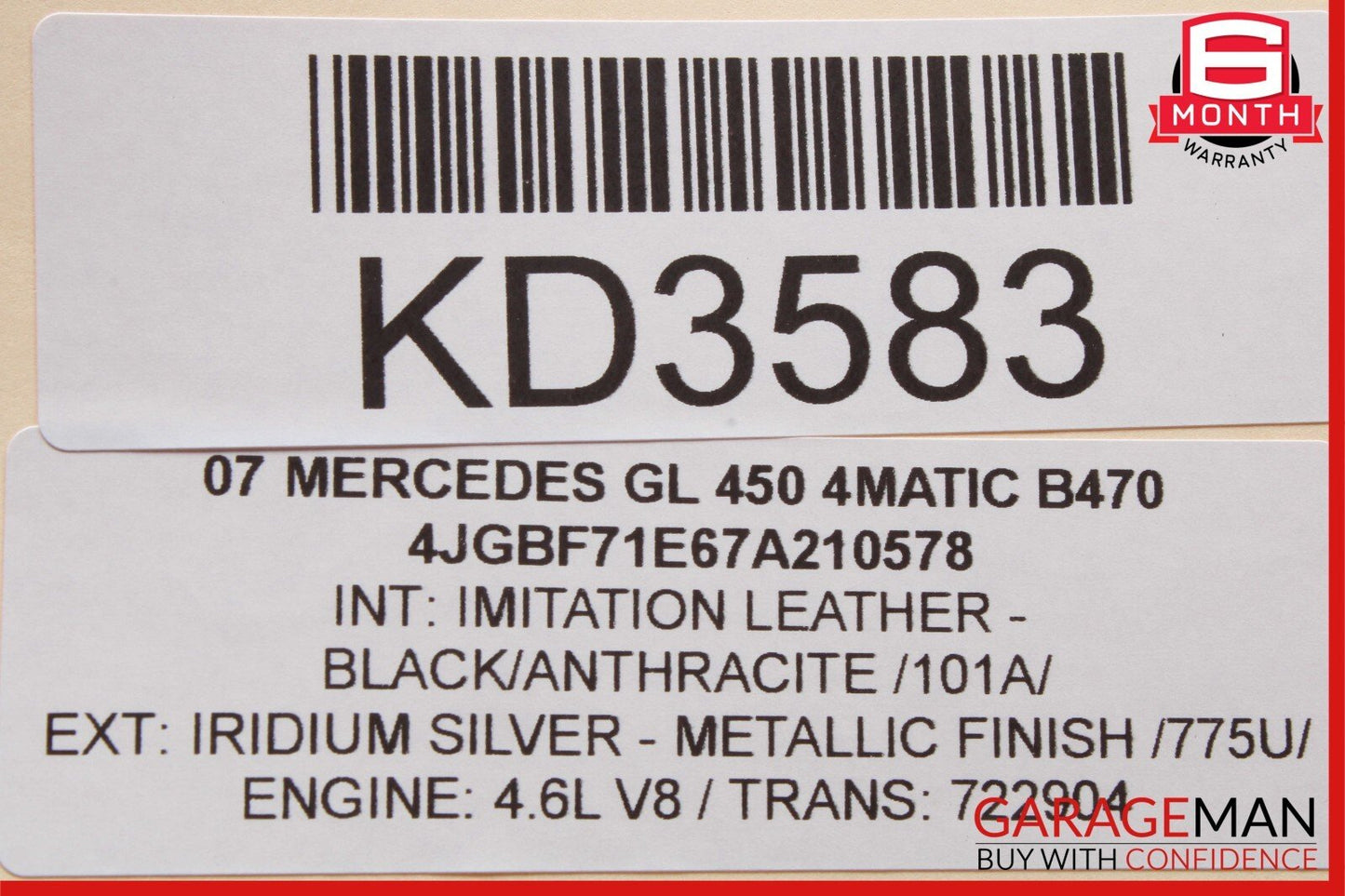 07-12 Mercedes X164 GL450 GL550 3rd Third Seat Row Power Folding Control Module
