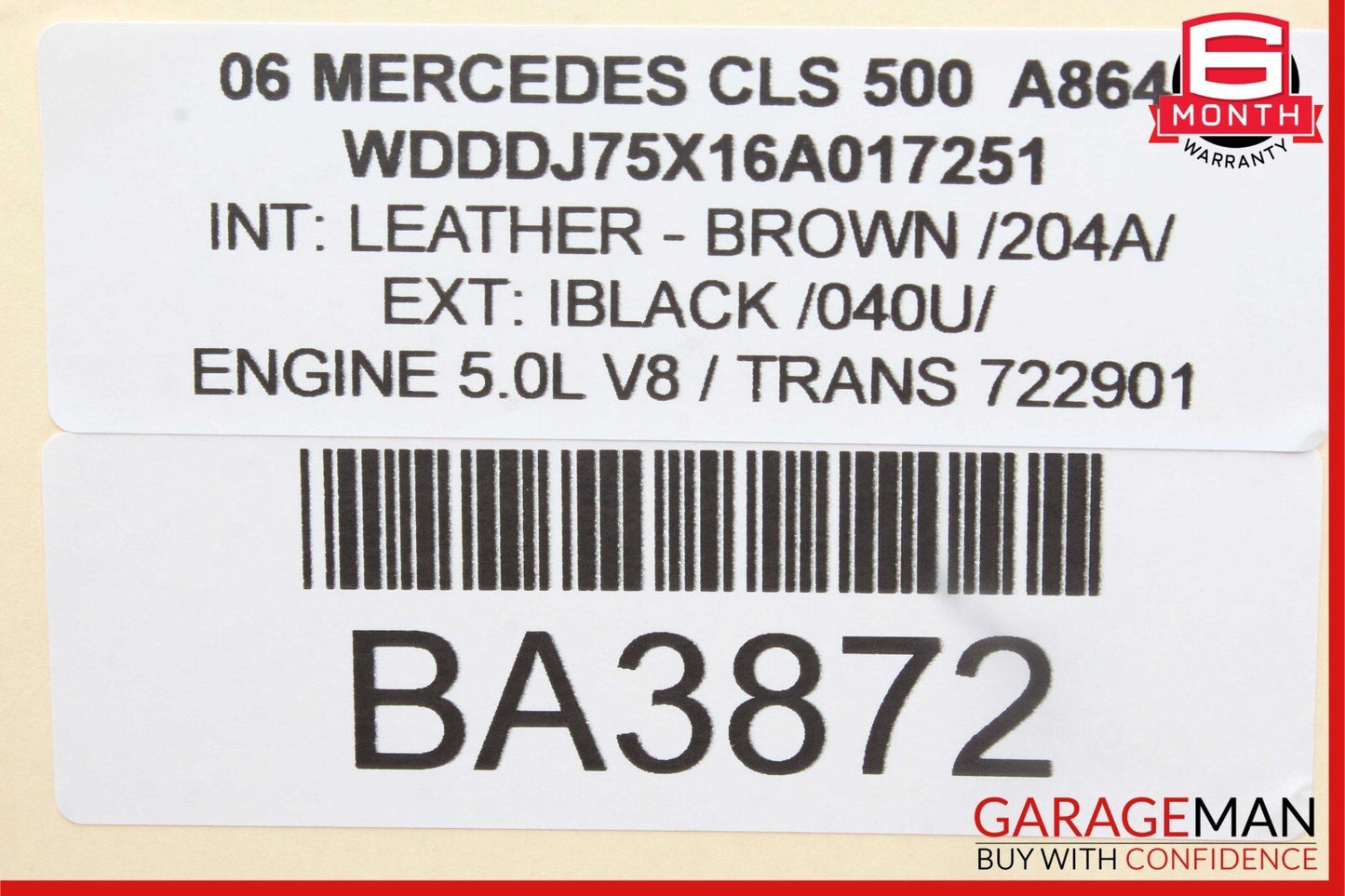 06-11 Mercedes W219 CLS500 CLS550 CLS55 AMG Front Right Door Lock Latch Actuator