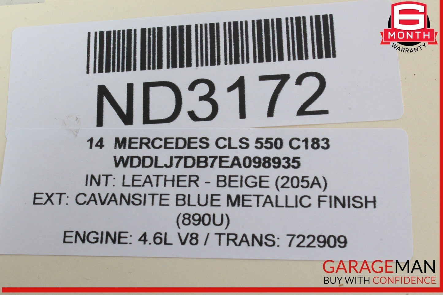 10-20 Mercedes W218 CLS550 Front Left Window Regulator Motor 2078200642 OEM
