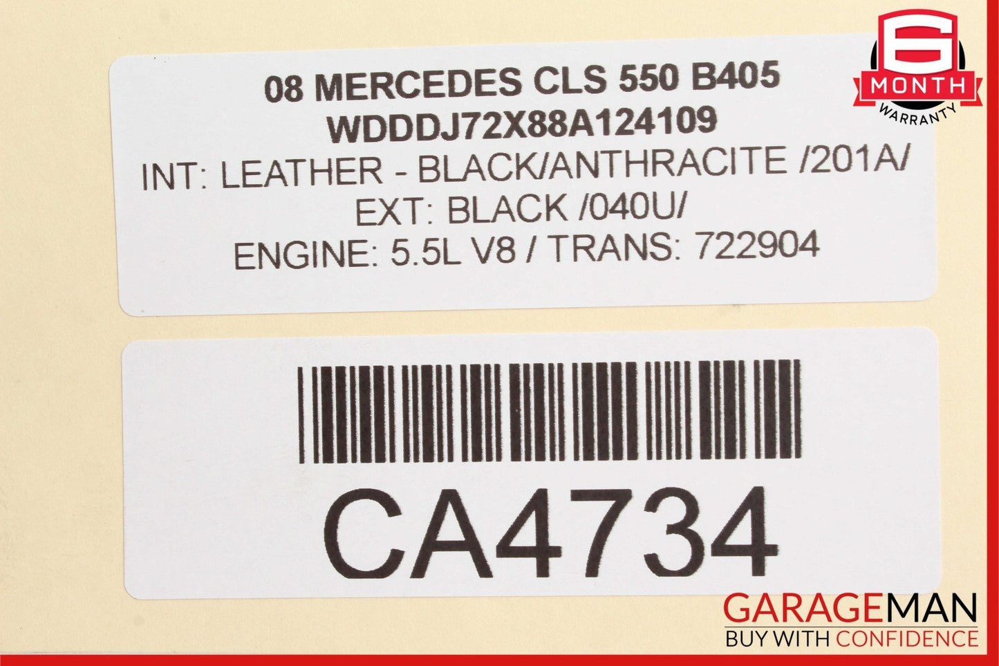 03-11 Mercedes CLS500 CLS550 E320 E550 RWD Front Left Lower Rearward Control Arm