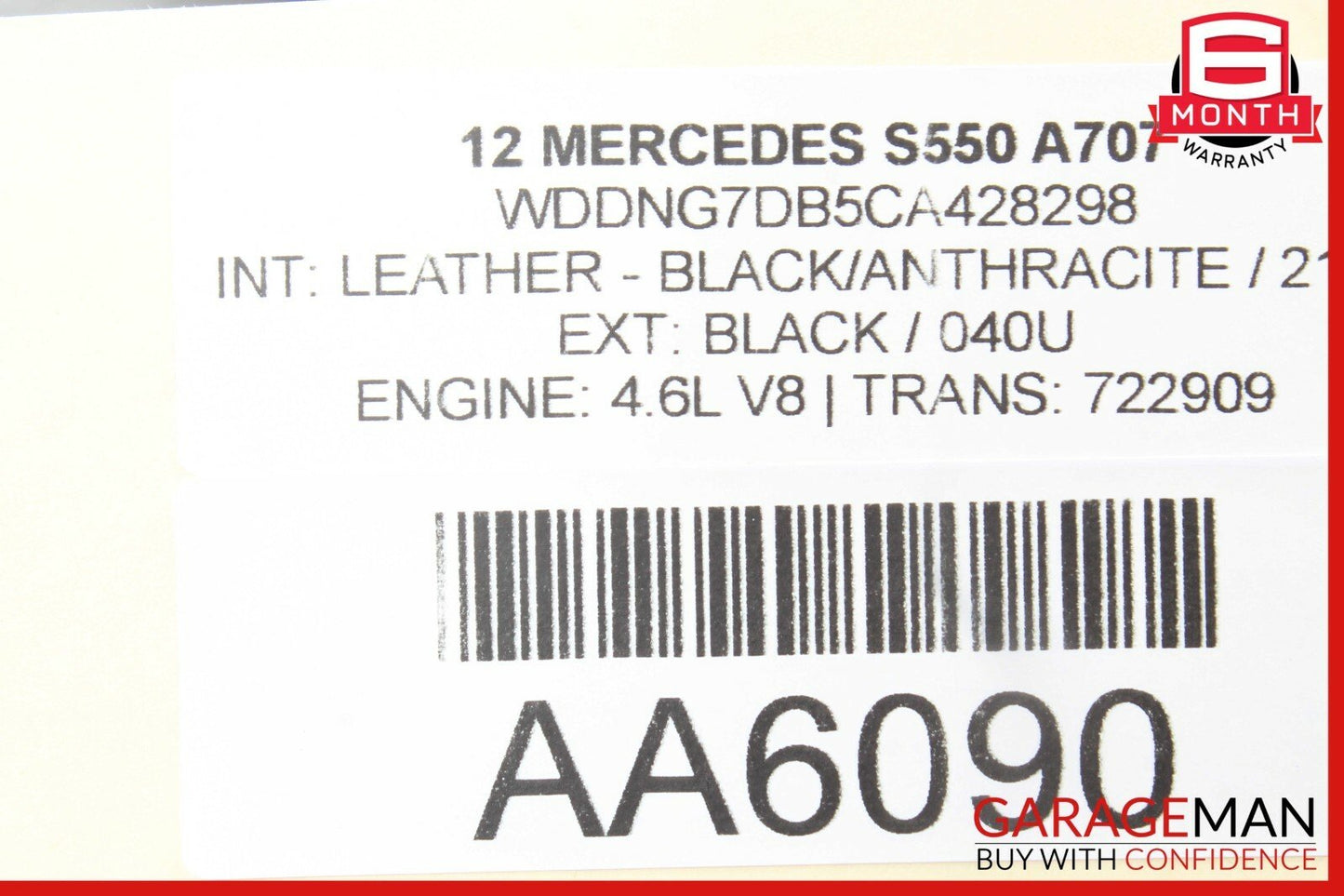 07-13 Mercedes S550 S600 Rear Center Console AC A/C Air Vent Trim Assembly Wood