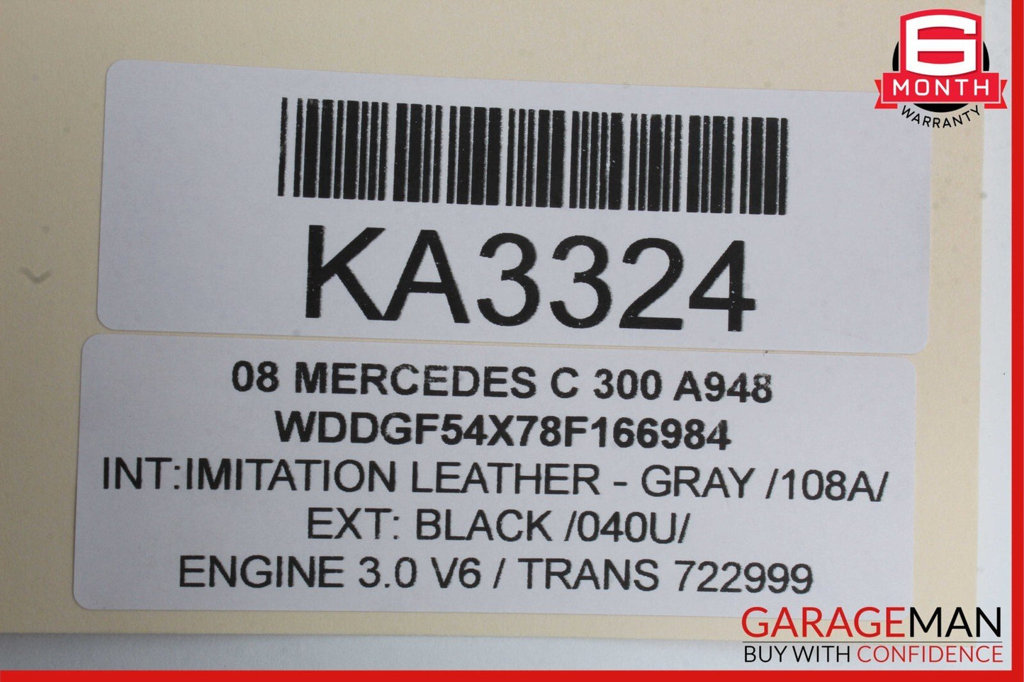 08-11 Mercedes W204 C300 Front Right Side Exterior Door Handle Black OEM