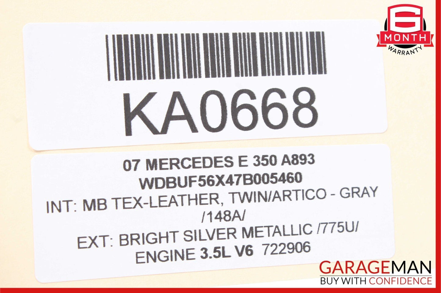 03-09 Mercedes W211 E350 E500 Rear Right Side Exterior Door Handle Bright Silver