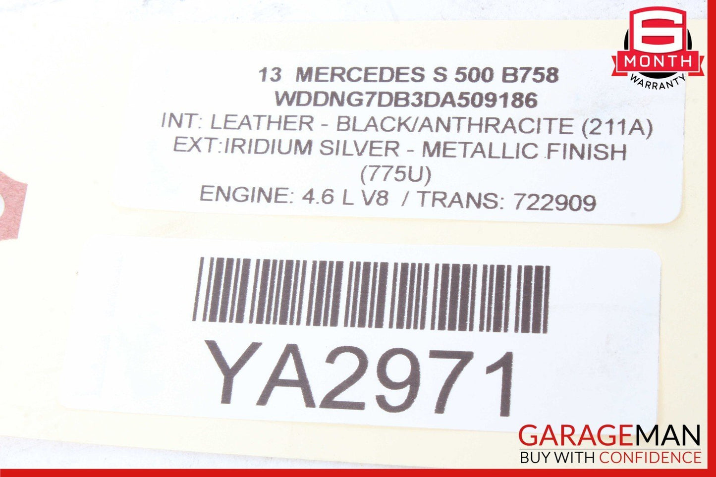 12-17 Mercedes CLS550 E550 S550 4.7L Left Side Air Intake Cleaner Box Assy