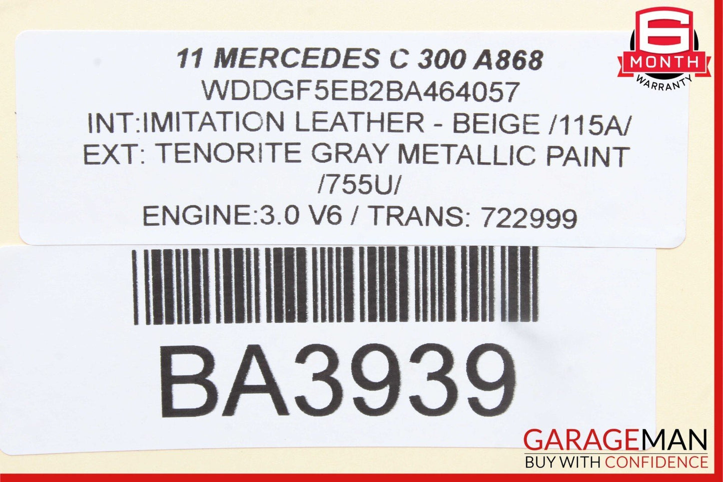 08-14 Mercedes W204 C300 C250 Front Right Side Door Control Module Unit