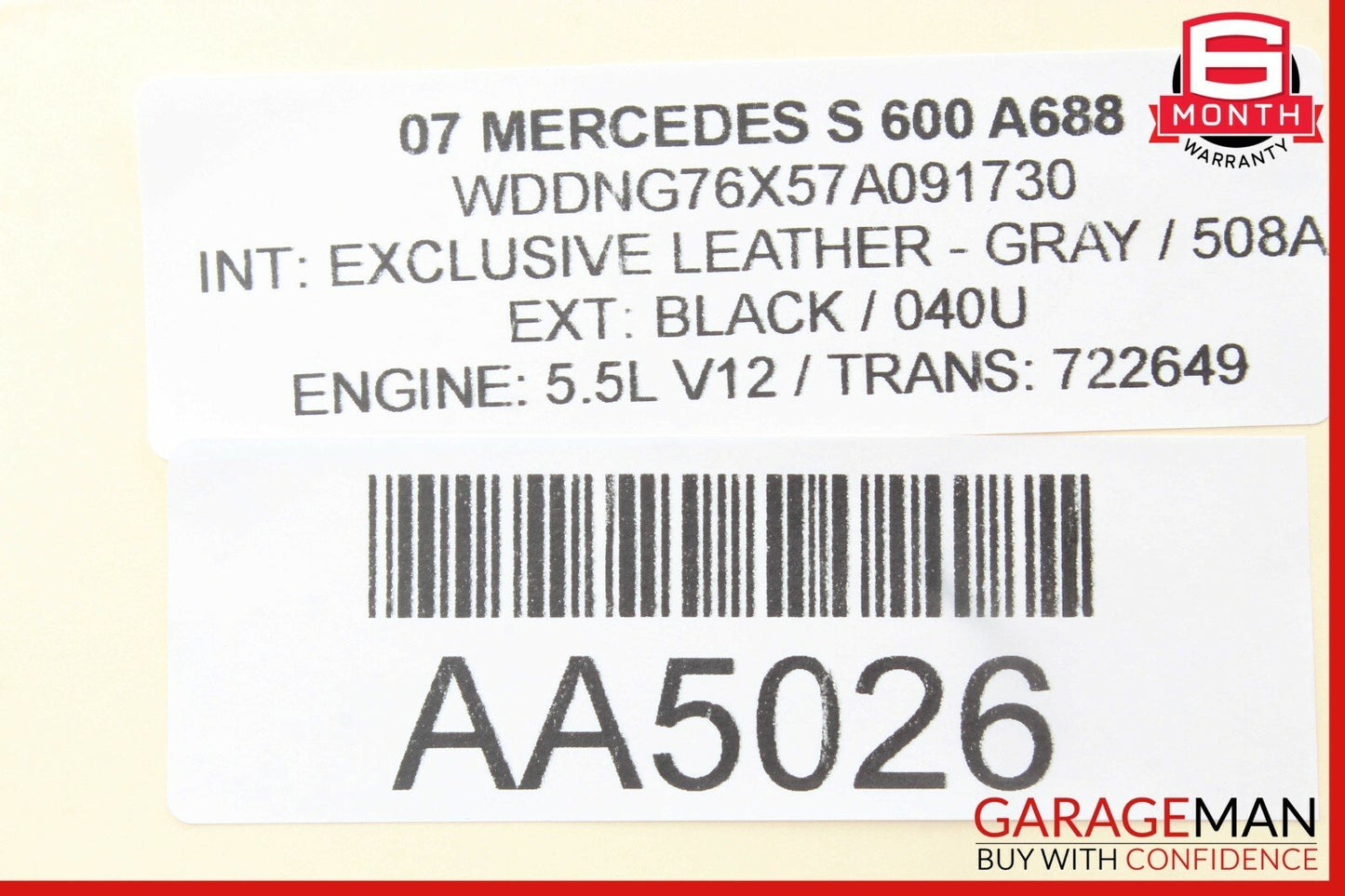 07-13 Mercedes W221 S600 CL550 Rear Trunk Lid Latch Lock Actuator 2217500085 OEM