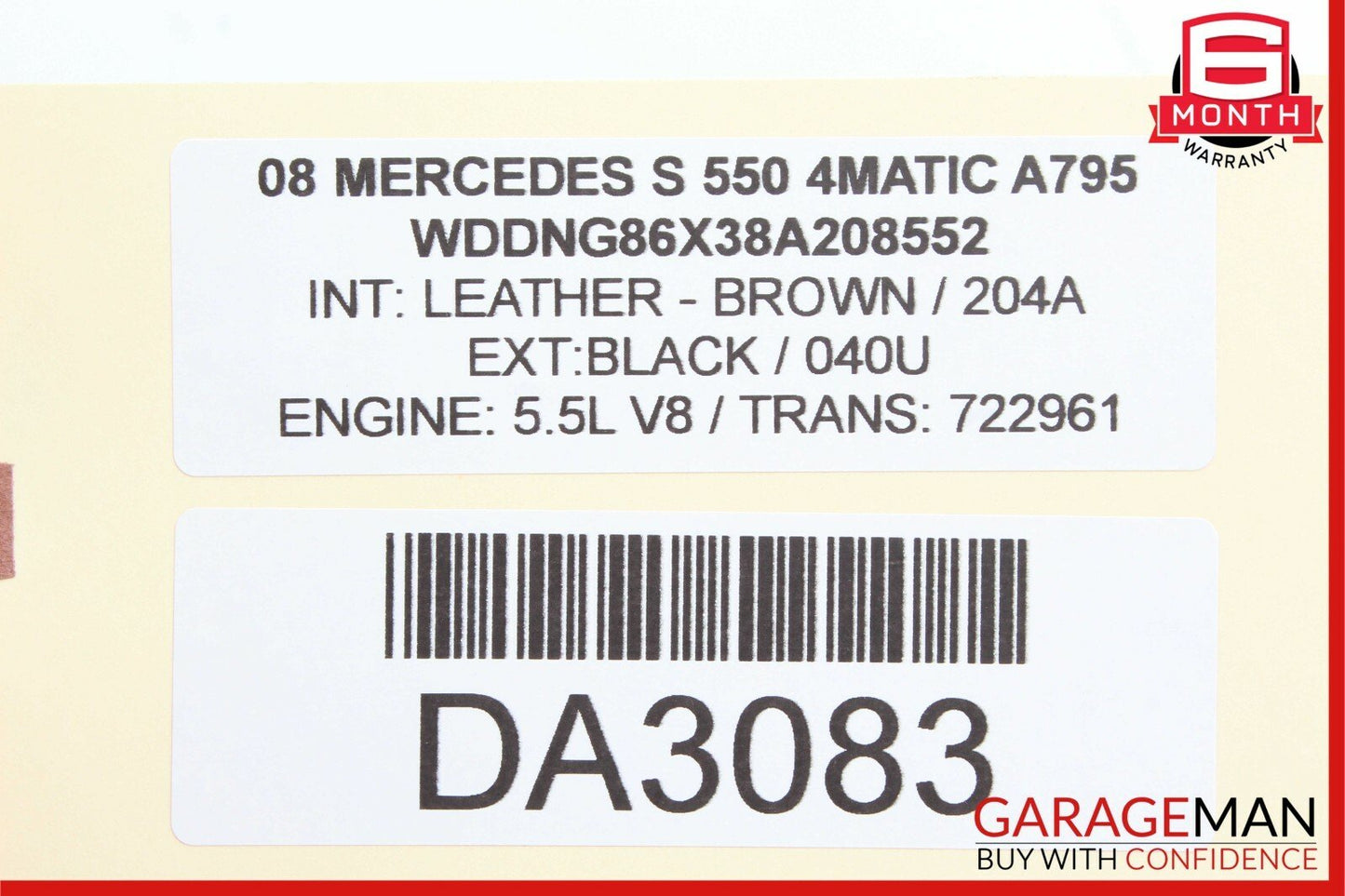 07-14 Mercedes W221 S550 Front Right Door Lock Latch Actuator Keyless Go OEM