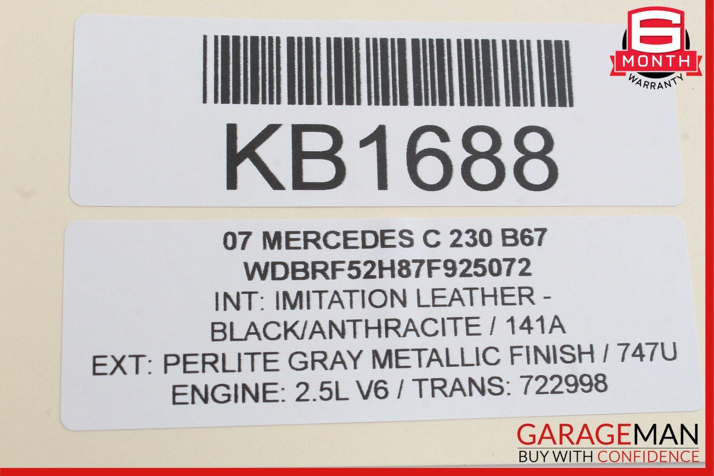 01-07 Mercedes W203 C230 Front Right Side Door Control Module 2038201285 OEM