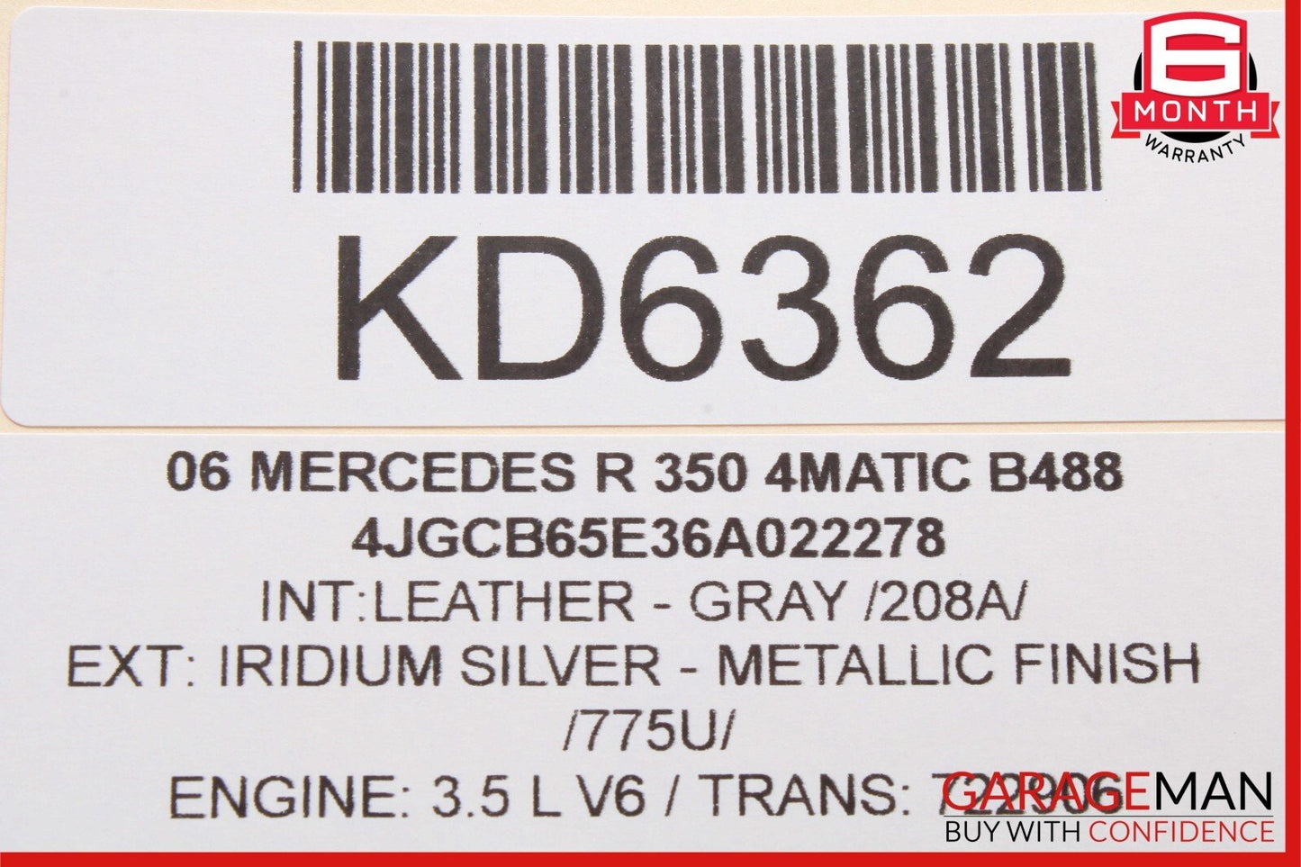 00-13 Mercedes W251 R350 GLK500 S500 Engine Throttle Valve Body 1131410125 OEM