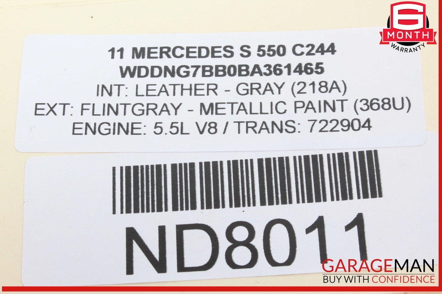 07-14 Mercedes W221 S550 CL550 CL600 CL65 AMG Gas Accelerator Pedal