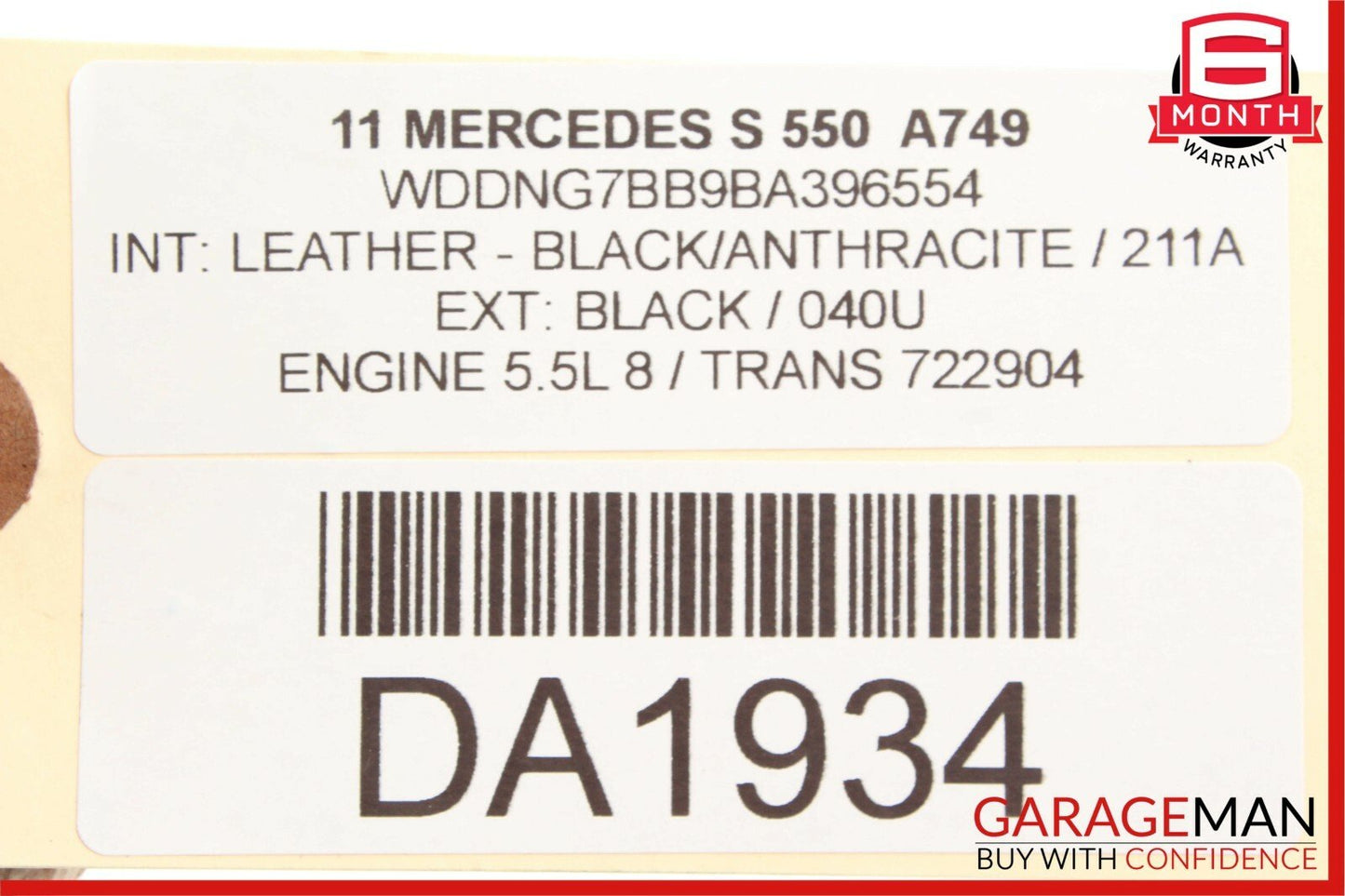 07-13 Mercedes W221 S550 Front Left Upper Control Arm w/ Height Level Sensor