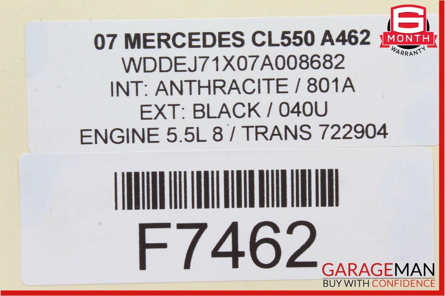 07-14 Mercedes W216 CL550 Front Left Driver Side Door Interior Trim OEM