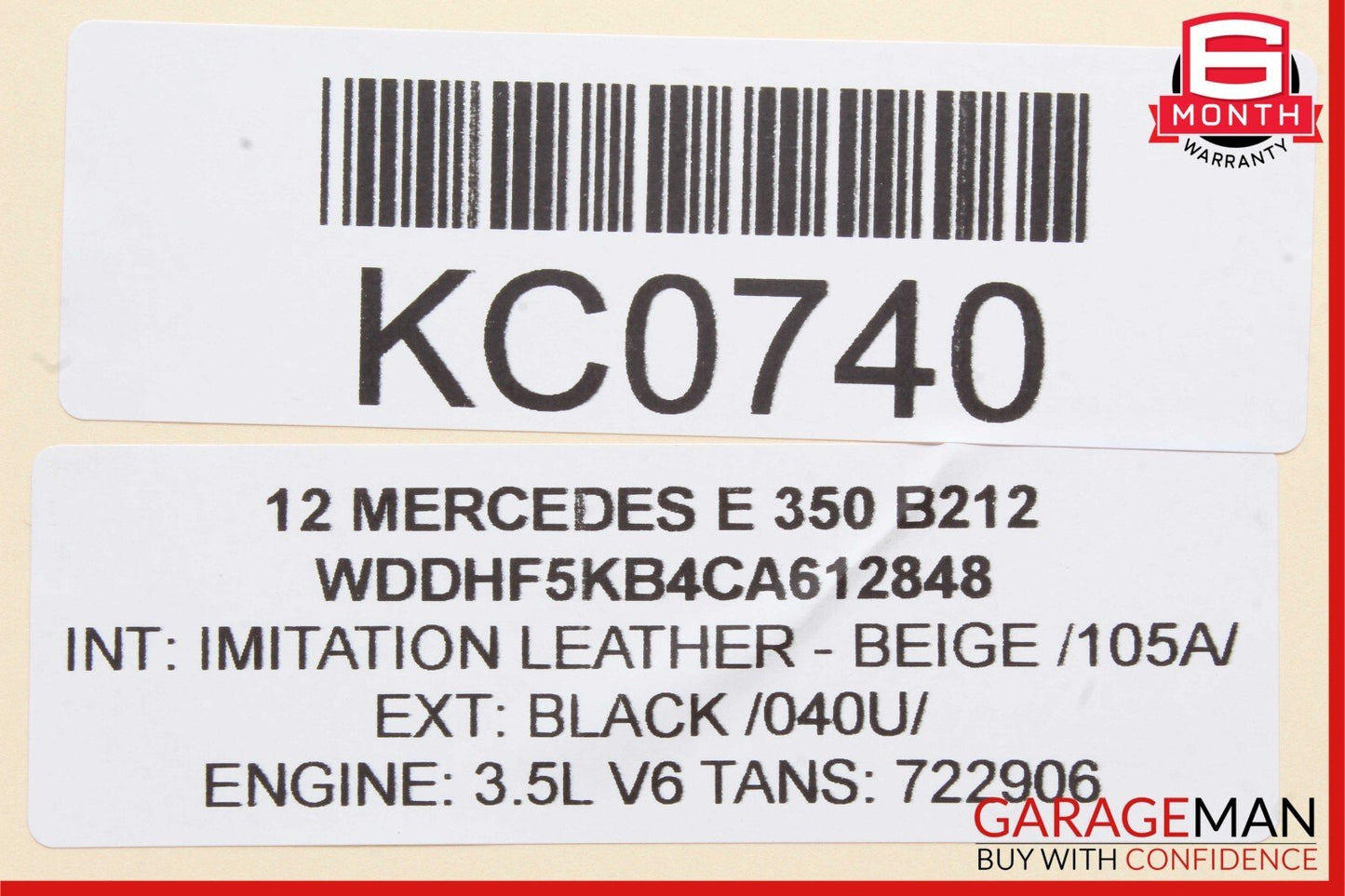 08-16 Mercedes W204 C300 E350 Front Right Side Door Window Regulator Motor Unit