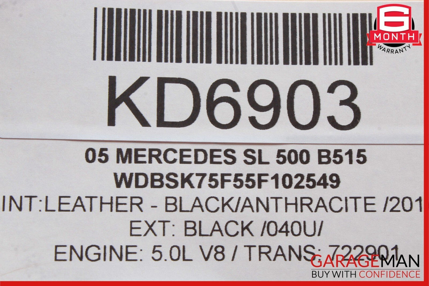 03-12 Mercedes R230 SL500 SL550 SLR Front Left SAM Fuse Box Control Module OEM
