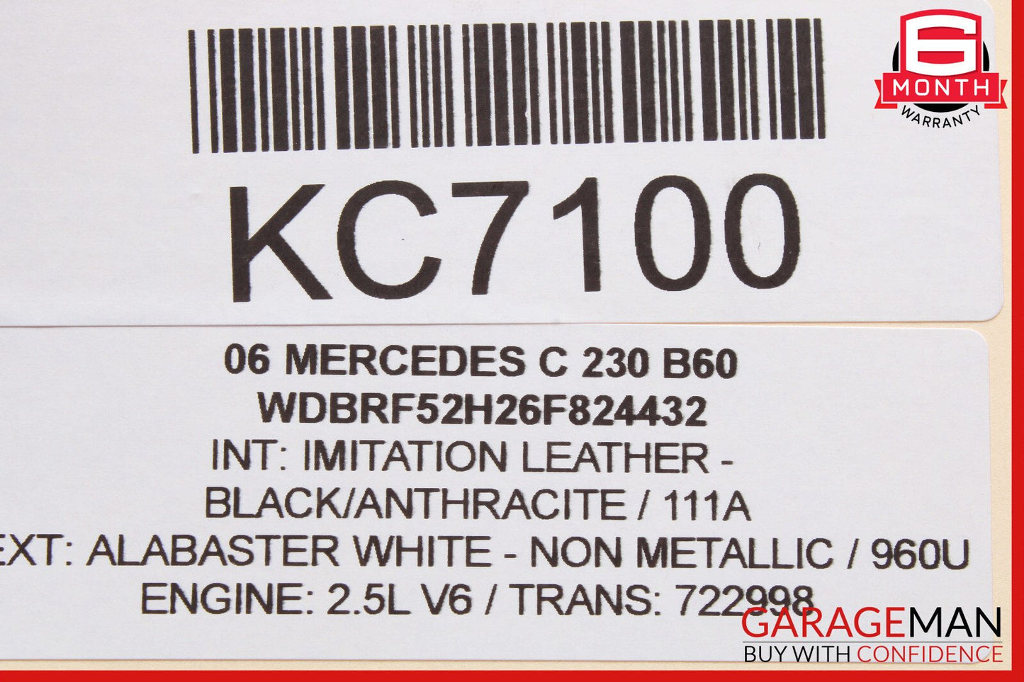 01-07 Mercedes W203 C230 Kompressor Front Left Side Door Control Module OEM