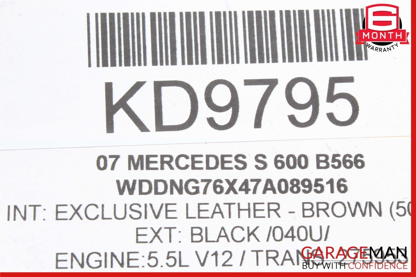 07-09 Mercedes W221 S550 S600 Individual Rear Seats Control Module Unit