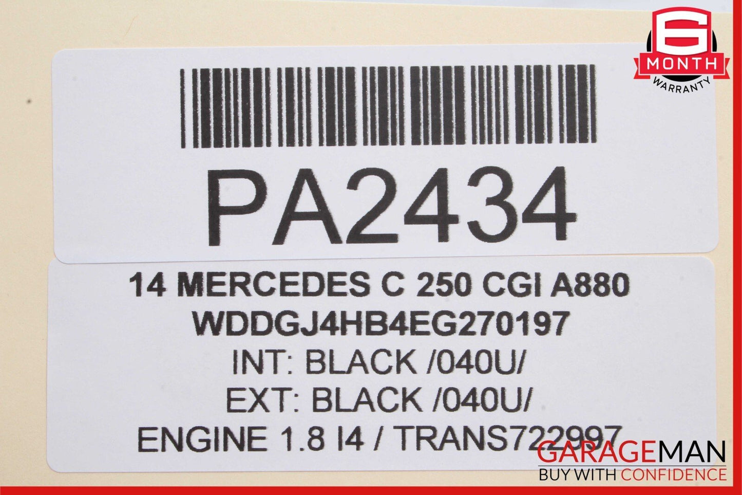 08-14 Mercedes W204 C300 C180 Sedan Front Left Side Tweeter Speaker Cover Black