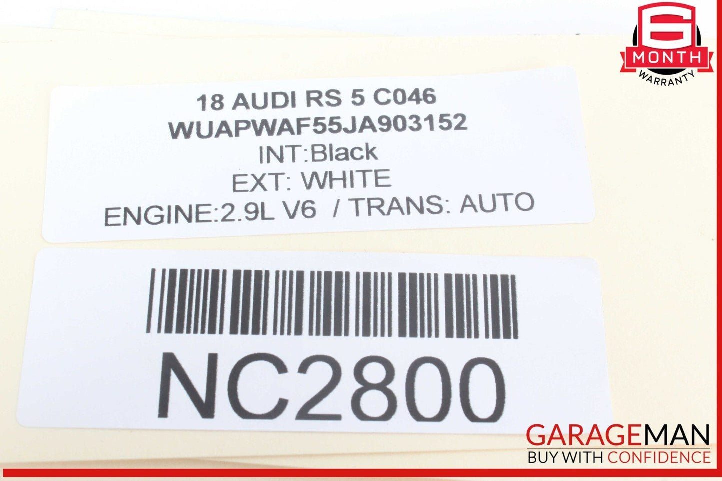 17-23 Audi RS5 S5 A4 Allroad Front Console Overhead Dome Light 8W0947135CS OEM