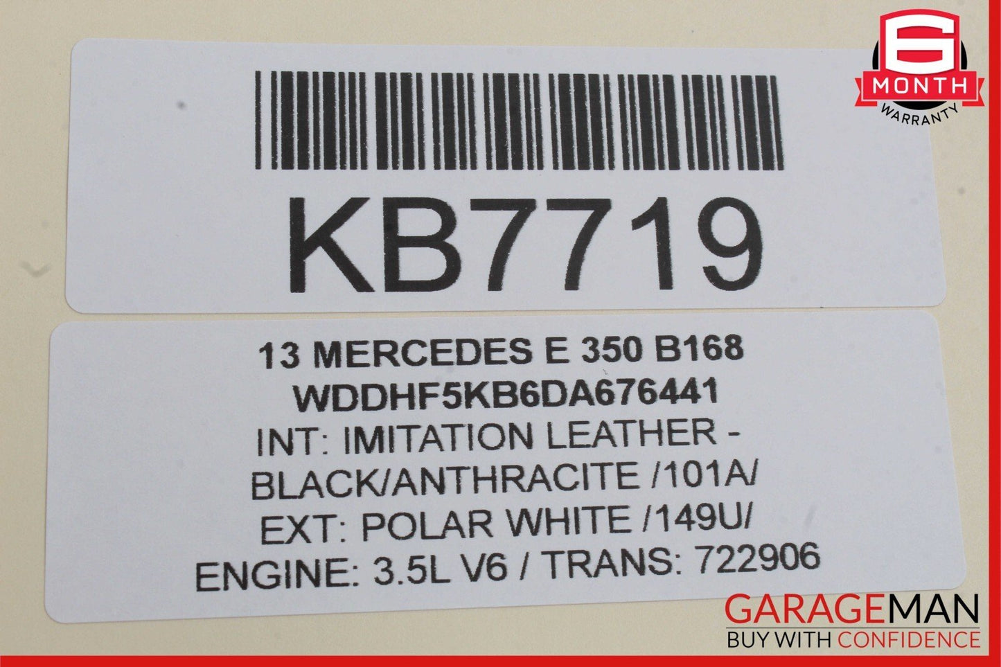 08-16 Mercedes E400 GLK350 C300 E350 Rear Left Door Window Regulator Motor Unit