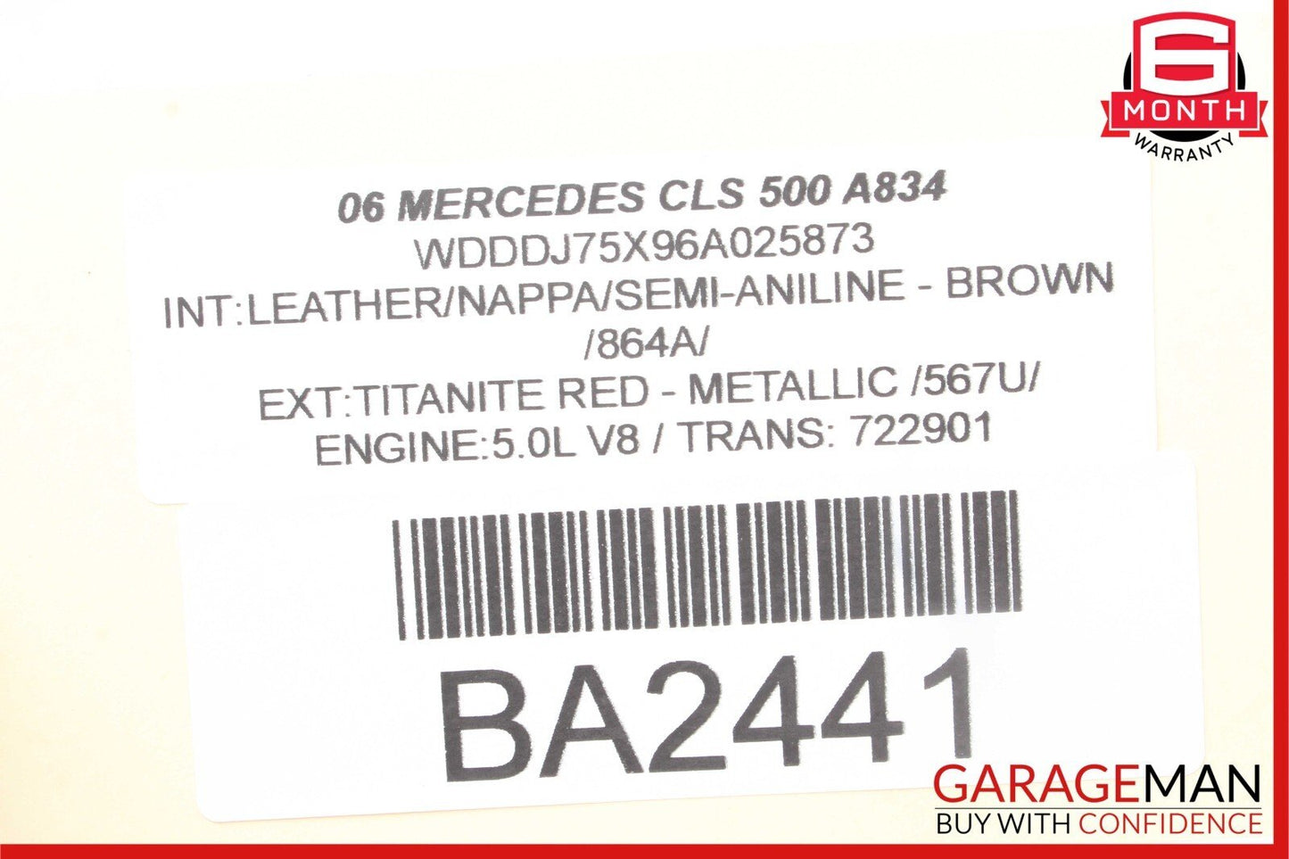 06-11 Mercedes W219 CLS500 CLS55 AMG Door Tweeter Speaker Front Left Black OEM