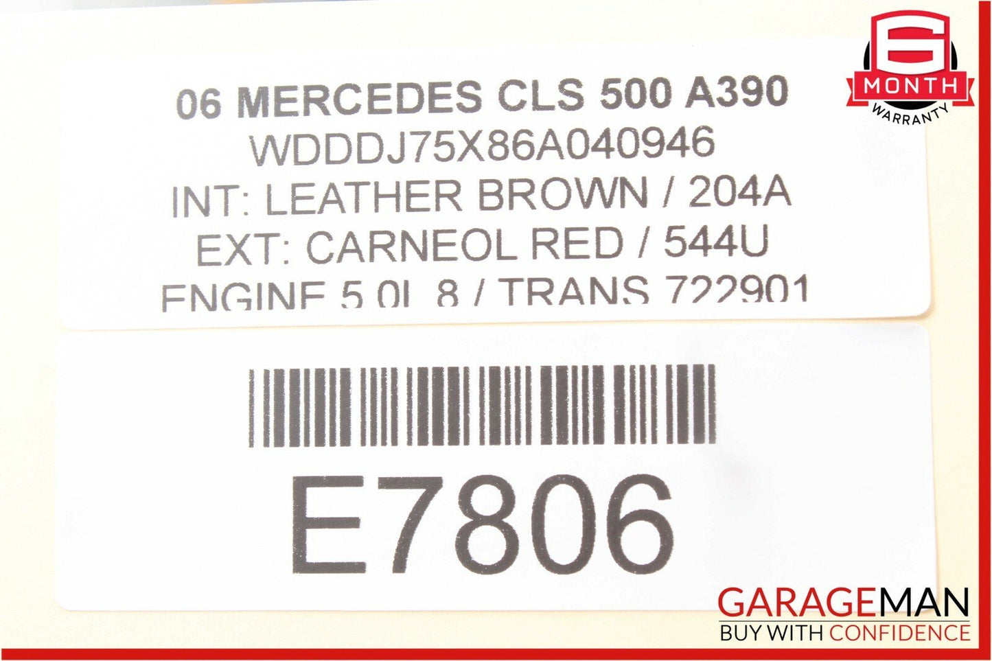 06-11 Mercedes W219 CLS500 Headlight Switch Washer Black 2195450104 OEM