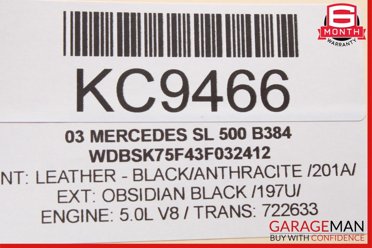 03-06 Mercedes R230 SL500 Front Right Passenger Seatbelt Seat Belt Retractor OEM