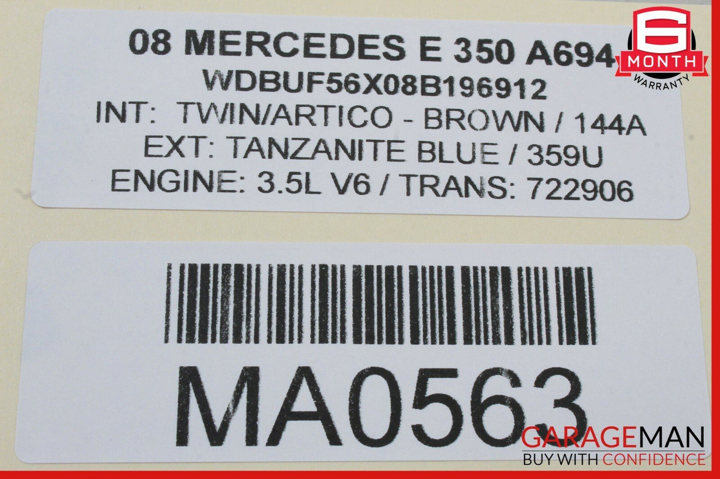 03-09 Mercedes W211 E350 E63 AMG Front Left Driver Side Door Control Module OEM