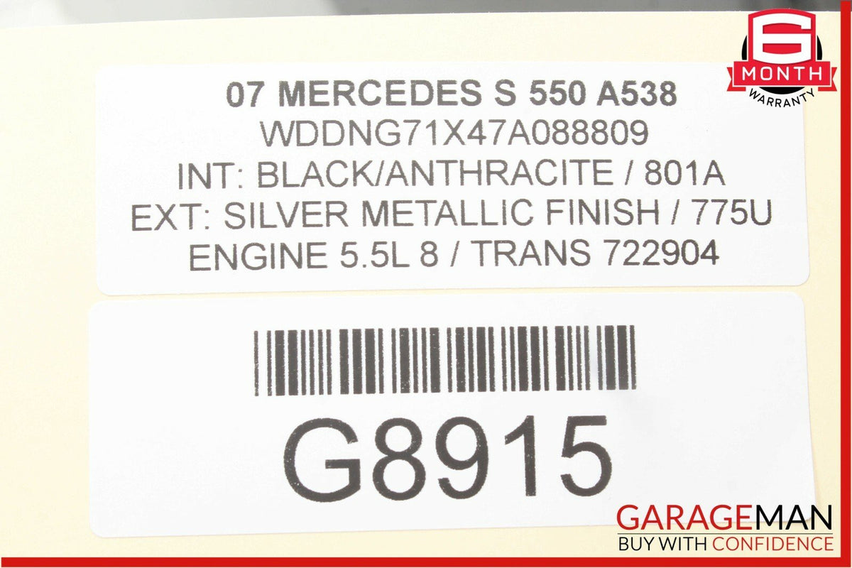 07-13 Mercedes W221 S550 Front Right Side Keyless Go Door Lock Latch Actuator