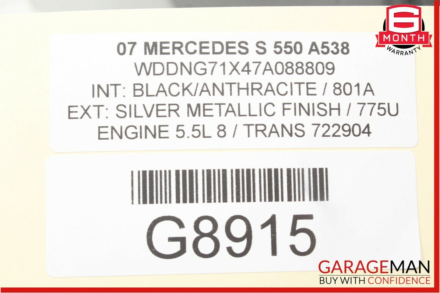 07-13 Mercedes W221 S550 Front Right Side Keyless Go Door Lock Latch Actuator