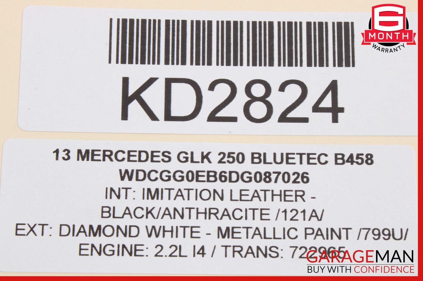 08-20 Mercedes X204 GLK250 E550 Front Right Door Lock Latch Actuator OEM