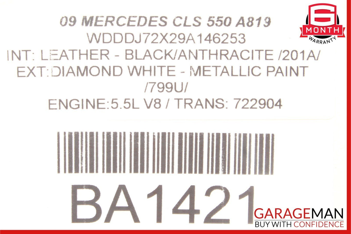 03-12 Mercedes CLS550 GL450 E350 E320 ML500 Front Left Side Seat Control Module