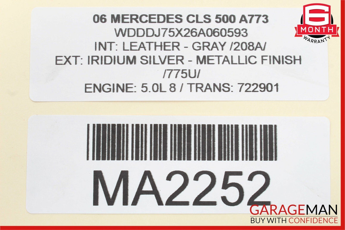 06-11 Mercedes W219 CLS500 Rear Left Side Door Lock Latch Actuator Keyless Go