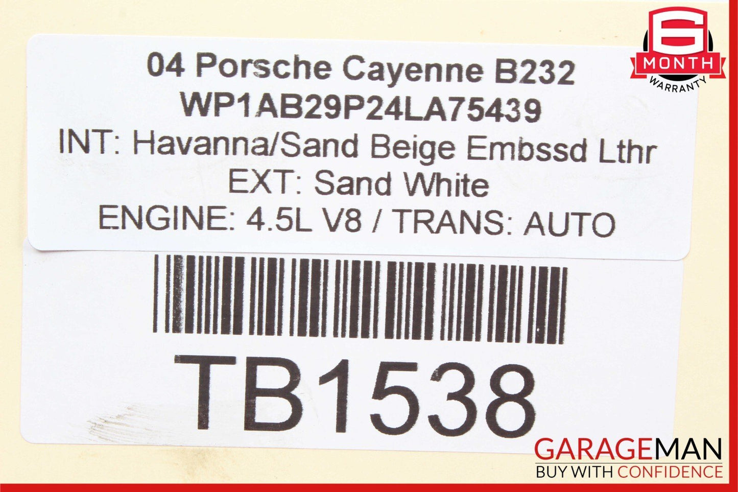 03-06 Porsche Cayenne 955 Front Right Passenger Upper Suspension Control Arm