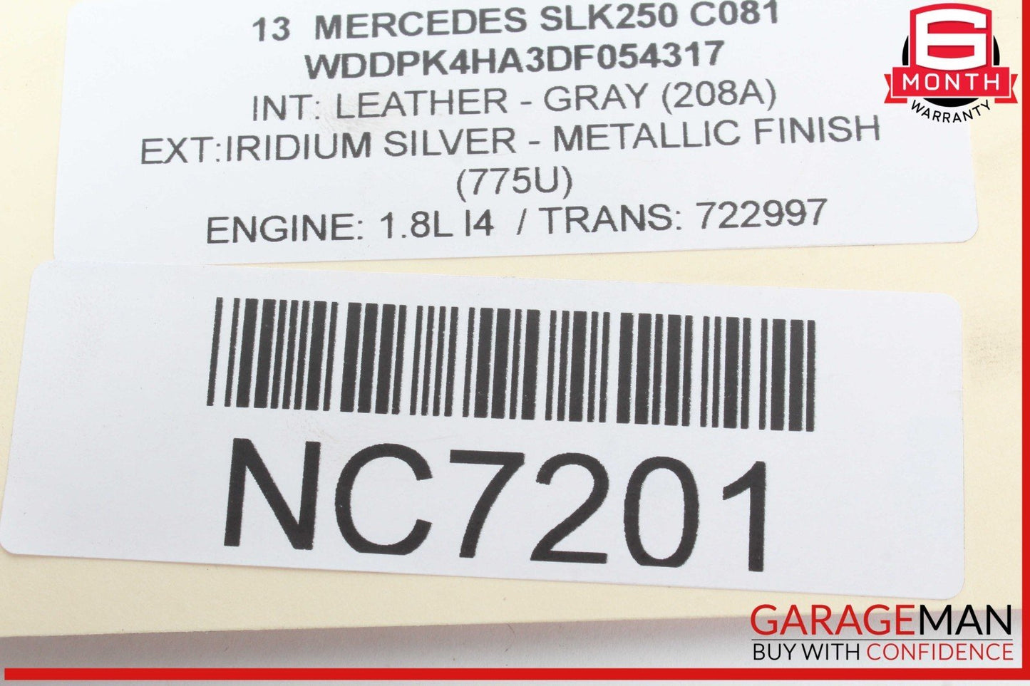 08-20 Mercedes R172 SLK250 C300 Front Right Side Spindle Knuckle Hub Bearing OEM
