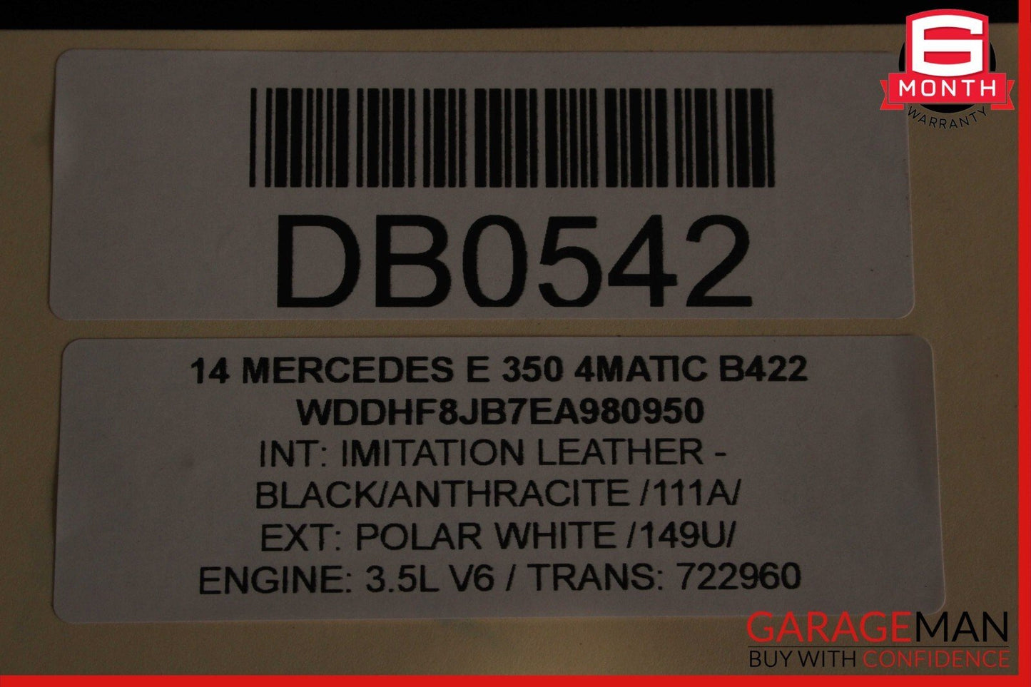 14-16 Mercedes W212 E350 E550 Front Right Side Interior Door Panel Trim Assembly