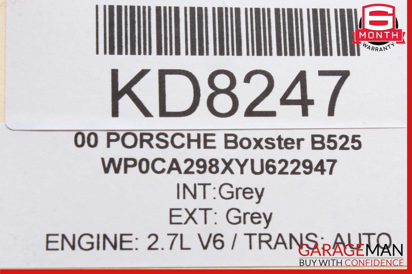 97-04 Porsche Boxster 986 Intake Engine Motor Cooling Fan Assy